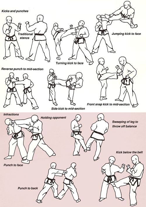 Taekwondo techniques and tactics